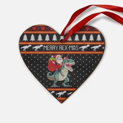 Деревянная игрушка Сердце Merry Rex-mas