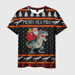 Мужская футболка 3D Merry Rex-mas