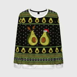 Мужской свитшот 3D Avo christmas