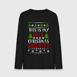 Мужской лонгслив хлопок My ugly christmas sweater