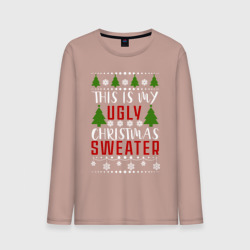 Мужской лонгслив хлопок My ugly christmas sweater