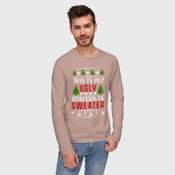 Мужской лонгслив хлопок My ugly christmas sweater - фото 2