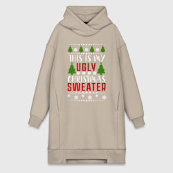 Платье-худи хлопок My ugly christmas sweater