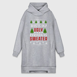 Платье-худи хлопок My ugly christmas sweater