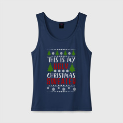 Женская майка хлопок My ugly christmas sweater