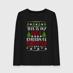 Женский лонгслив хлопок My ugly christmas sweater