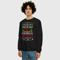 Мужской свитшот хлопок My ugly christmas sweater - фото 2