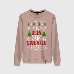 Женский свитшот хлопок My ugly christmas sweater