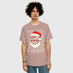 Мужская футболка хлопок Oversize I`m not Santa - фото 2