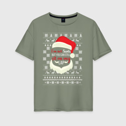 Женская футболка хлопок Oversize I`m not Santa