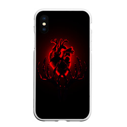 Чехол для iPhone XS Max матовый Сердце