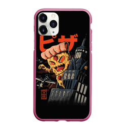 Чехол для iPhone 11 Pro Max матовый Pizza Kong