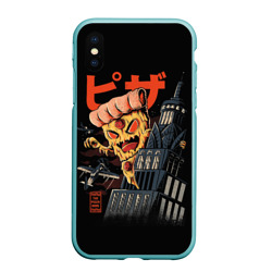 Чехол для iPhone XS Max матовый Pizza Kong