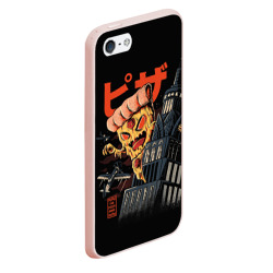 Чехол для iPhone 5/5S матовый Pizza Kong - фото 2