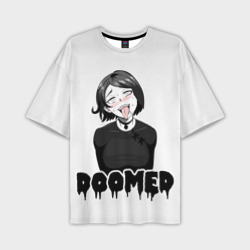 Мужская футболка oversize 3D Doomer girl ahegao