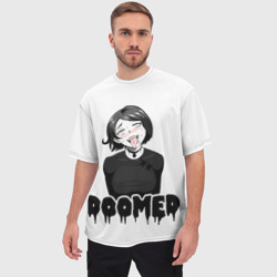 Мужская футболка oversize 3D Doomer girl ahegao - фото 2