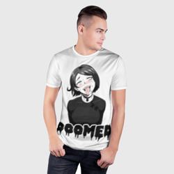 Мужская футболка 3D Slim Doomer girl ahegao - фото 2
