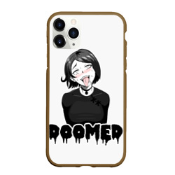 Чехол для iPhone 11 Pro Max матовый Doomer girl ahegao