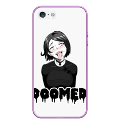 Чехол для iPhone 5/5S матовый Doomer girl ahegao