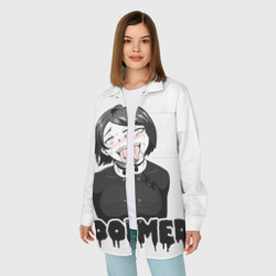 Женская рубашка oversize 3D Doomer girl ahegao - фото 2