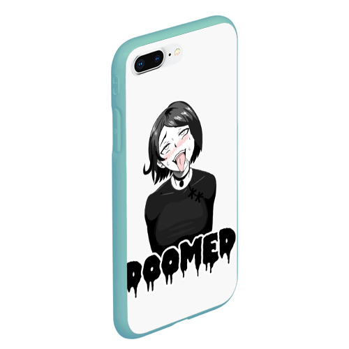 Чехол для iPhone 7Plus/8 Plus матовый Doomer girl ahegao, цвет мятный - фото 3