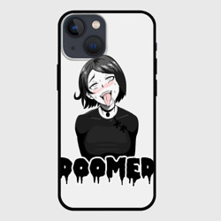 Чехол для iPhone 13 mini Doomer girl ahegao