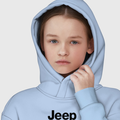 Детское худи Oversize хлопок Jeep, цвет мягкое небо - фото 6