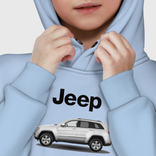 Детское худи Oversize хлопок Jeep, цвет мягкое небо - фото 7