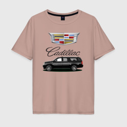 Мужская футболка хлопок Oversize Cadillac