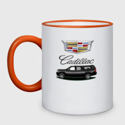 Кружка двухцветная Cadillac