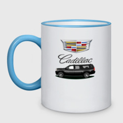 Кружка двухцветная Cadillac