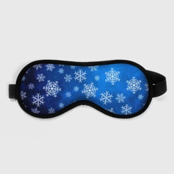 Маска для сна 3D Новый Год Снежинки