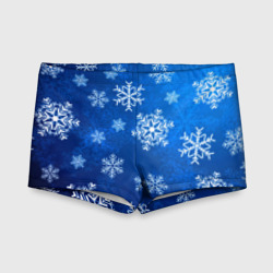 Детские купальные плавки 3D Новый Год Снежинки