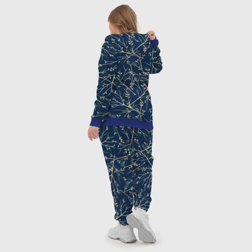 Женский костюм 3D Ветви, цвет синий - фото 6