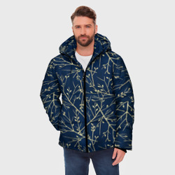 Мужская зимняя куртка 3D Ветви - фото 2
