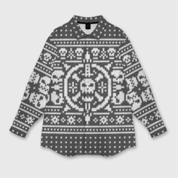 Женская рубашка oversize 3D Свитер с черепами