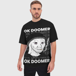 Мужская футболка oversize 3D Ok Doomer - фото 2