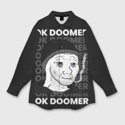 Мужская рубашка oversize 3D Ok Doomer