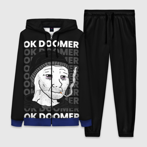 Женский костюм 3D Ok Doomer, цвет синий