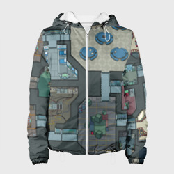 Женская куртка 3D Among Us - карта