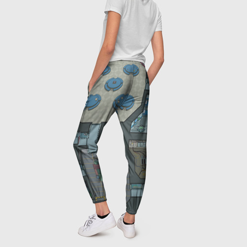 Женские брюки 3D Among Us - карта, цвет 3D печать - фото 4
