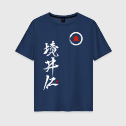 Женская футболка хлопок Oversize Ghost of Tsushima