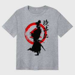 Женская футболка хлопок Oversize Ghost of Tsushima