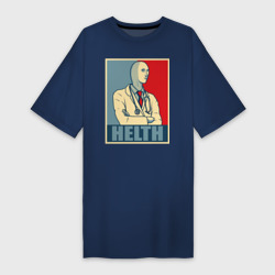 Helth – Платье-футболка хлопок с принтом купить