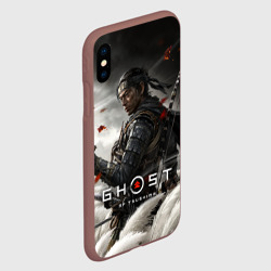 Чехол для iPhone XS Max матовый Ghost of Tsushima - фото 2
