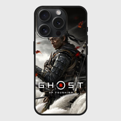 Чехол силиконовый для Apple iPhone 15 Pro матовый Ghost of Tsushima