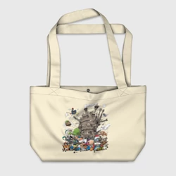 Пляжная сумка 3D Мир Миядзаки