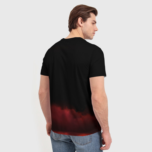 Мужская футболка 3D с принтом AMONG US IMPOSTOR, вид сзади #2