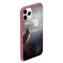 Чехол для iPhone 11 Pro Max матовый Сова - фото 2