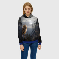 Женская толстовка 3D Сова - фото 2